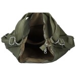 Stylový dámský koženkový kabelko-batoh Coveri Elida, tmavě zelený