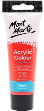 Mont Marte akrylová barva 75 ml rumělka červená Vermilion