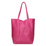 Luxusní dámská kožená kabelka Jane, fuchsiová