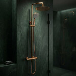 REA - Sprchová sada bez výtoku s termostatem Lungo Copper Brush REA-P6734