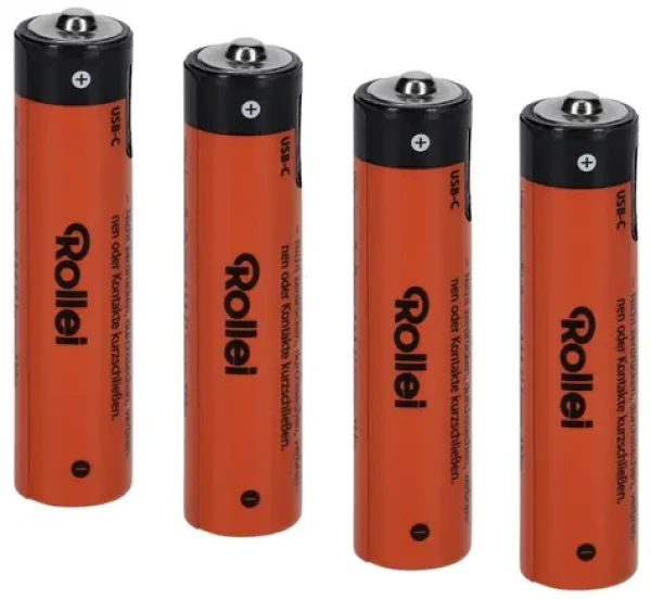 Rollei AAA / Nabíjecí baterie / USB-C nabíjení / 4 ks v balení (20092)