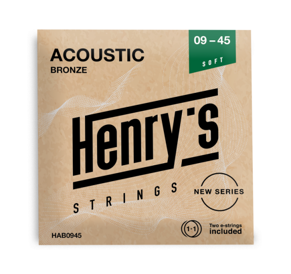 Henry`s HAB0945 Acoustic Bronze - 009“ - 045“