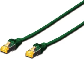 Digitus Patchkabel CAT 6A S/FTP zelený / Síťový kabel / RJ45 / LSZH / PoE++ / AWG 26/7 / 10 m (DK-1644-A-100/G)