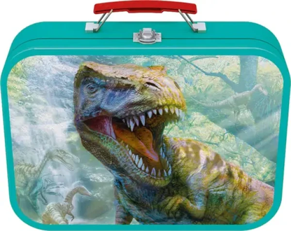 SCHMIDT Puzzle Dinosauři 4v1 v plechovém kufříku