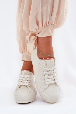 Dámské Tenisky Z Eko Kůže Big Star RR274A297 Světle Béžové 37