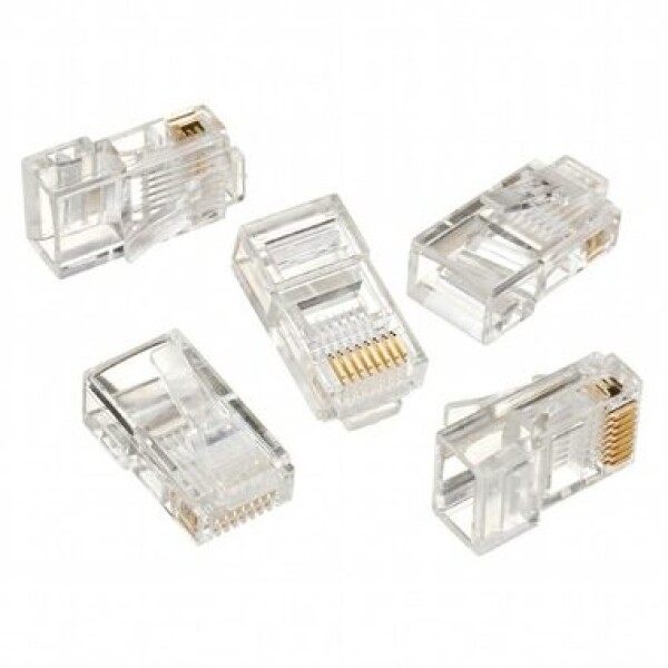 GEMBIRD Modular plug 8P8C for CAT5, UTP, 100 pcs LC-8P8C-001/100