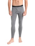 Pánské spodky ICEBREAKER Mens 200 Oasis Leggings w Fly, Gritstone Heather velikost: XXL