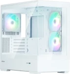 Zalman P30 V2 bílá / mATX / Mini-ITX / 1x USB-A 3.0 / 1x USB-C 3.0 / 1x 120mm ARGB / bez zdroje / průhledná bočnice (P30 White V2)
