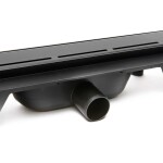 Sprchový žlab SAT 70 cm plast černý mat ZLAB70BL ZLAB70BL