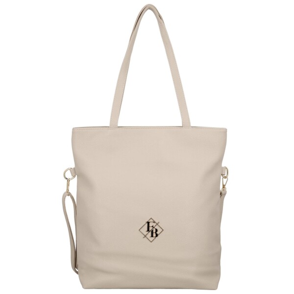 Elegantní dámská koženková kabelka na rameno Trixie, béžová