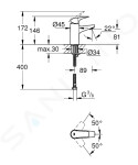 GROHE - BauFlow Umyvadlová baterie, chrom 23752000