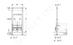 GEBERIT Duofix pro bidet, výška 111.510.00.1