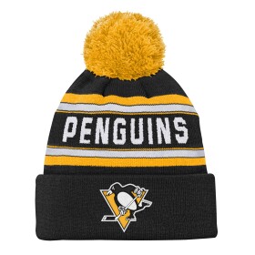 Outerstuff Dětská Zimní Čepice Pittsburgh Penguins Jacquard Cuffed Knit With Pom