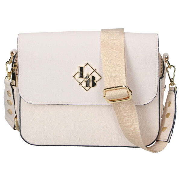 Moderní dámská koženková crossbody kabelka LB Eva, béžová
