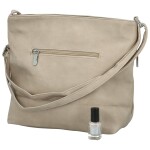 Stylová dámská koženková crossbody kabelka Olbba, béžová