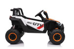 Mamido Elektrické autíčko Buggy Madman bílé | UTV-MX 4x4 | EVA kola | 12V 10Ah | EKO kůže