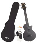 Cascha HH 2258 Carbon Fibre Ukulele Set Black