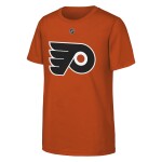 Outerstuff Dětské tričko Trevor Zegras #46 Philadelphia Flyers NHL Flat Name & Number Short Sleeve Cotton Velikost: Dětské M (136 – 152)