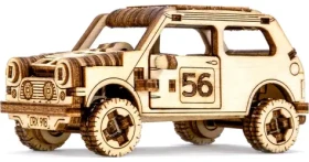 WOODEN CITY 3D Dřevěné puzzle Superfast Rally Car 1