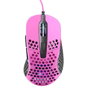 XTRFY M4 RGB růžová / herní myš / optická / 16000DPI / 6 tlačítek / RGB / USB (XG-M4-RGB-PINK)