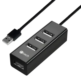 C-TECH UHB-U2 černá / USB hub / 4x USB 2.0 (UHB-U2)