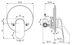 IDEAL STANDARD - Ceralife O Sprchová baterie pod omítku, s tělesem, chrom BE022AA