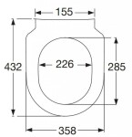 VILLEROY & BOCH - Architectura WC sedátko SlimSeat, alpská bílá 9M706101