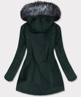 Zeleno-šedá voděodolná dámská bunda parka (m-923) odstíny zelené XXL (44)