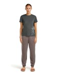 Dámské merino triko s krátkým rukávem ICEBREAKER Wmns Core SS Tee Panax, Obsidian velikost: M