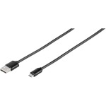 Delock USB 2.0 prodlužovací kabel plochý zahnutý [1x USB 2.0 zástrčka A - 1x USB 2.0 zásuvka A] 1.00 m černá oboustranně zapoji