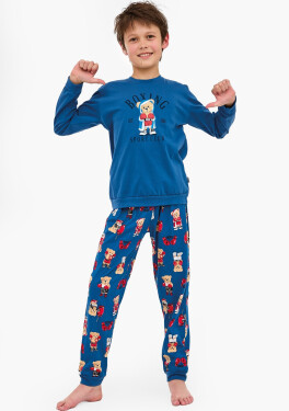 Pyžamo Cornette Young Boy 966/178 Délka boxerek/r 134-164 džínovina 158-164