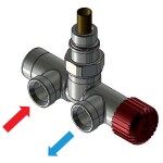HOPA - Připojovací ventil Z7 kompletní sada - Barva - Matný chrom, Materiál spojky - Cu 15 × 1, Varianta - Levá RDOZ7UNI03LC2
