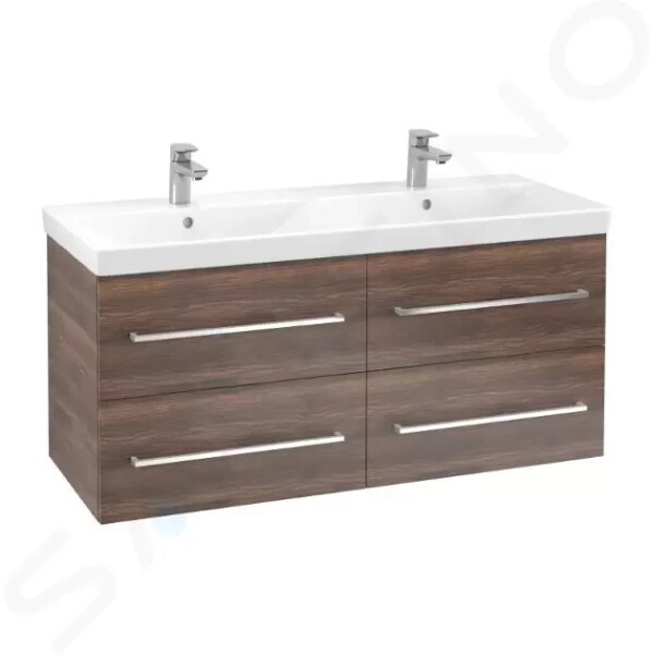 VILLEROY & BOCH - Avento Umyvadlová skříňka, 1180x514x452 mm, 4 zásuvky, Arizona Oak A89300VH