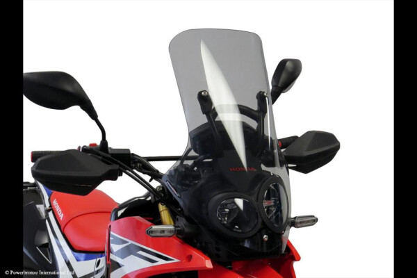 Honda Crf250 Rally 17-20, Crf300 Rally 21-26 Turistické plexi Powerbronze 560mm - černé