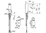 HANSA - Electra Elektronická umyvadlová baterie, bateriové napájení, Bluetooth, chrom 93302239