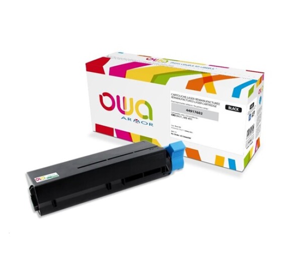 OWA Armor toner pro OKI B431, MB491, 12000 Stran, 44917602, černá/black EDF_1081410