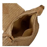 Trendy dámská pletená crossbody kabelka Jalta, tmavě béžová