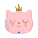 Balónek fóliový Kočka s korunkou - Albi