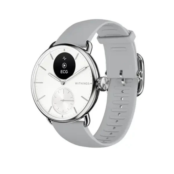 Withings Scanwatch 2 38mm bílá / Chytré hodinky / OLED 0.63" / 5ATM / GPS / BT / výdrž až 30 dní (ICHWA102ALLINTPA)