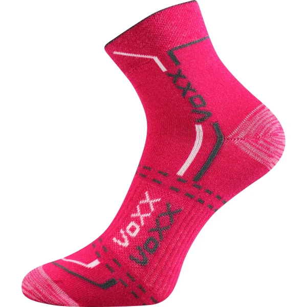VOXX Ponožky bavlněné sportovní FRANZ 03 magenta (3 páry) 39-42 114578