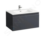 Laufen - Pro S Skříňka s umyvadlem, 800x500 mm, grafit H8609644801041