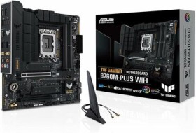 ASUS TUF GAMING B760M-PLUS WIFI / B760 / LGA 1700 / 4x DDR5 / 2x PCIEx16 / 1x 2.5GLAN / WIFI / mATX (90MB1ET0-M0EAY0)