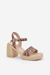 Sandály na podpatku model 210703 Step in style 38