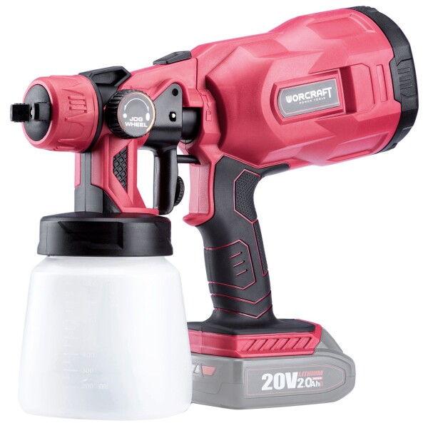 AKU pistol stříkací, 800ml, 20V, ShareSYS, WORCRAFT CSG-S20Li