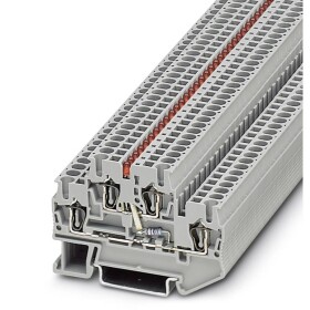 Phoenix Contact 3031607 řadová svorka pro konstrukční prvky 5.2 mm pružinová svorka šedá 50 ks