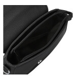 Moderní dámská koženková crossbody kabelka Lydie, černá