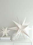 Watt & Veke Závěsná svítící hvězda Sputnik White 60 cm, bílá barva, papír