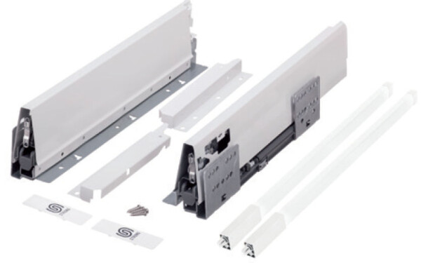 Strong výsuv StrongBox 350/204mm, bílý, jeden hranatý reling (404260)