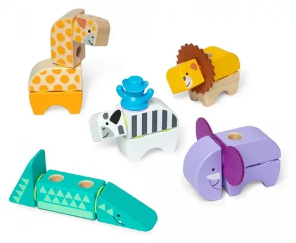 SPIN MASTER Melissa Doug Stavebnice Blockables Safari