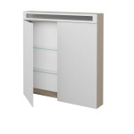 Dřevojas - Dvoudveřová galerka AIR GA2OE 80 - L04 Béžová vysoký lesk 239299